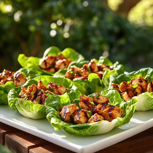 Grilled Chicken Lettuce Wraps