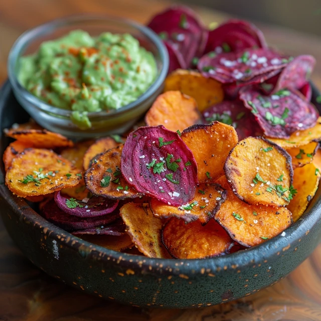 Oven-Baked Healthy Veggie Chips