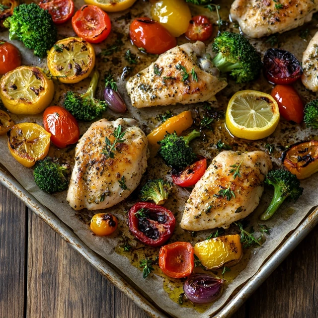 Easy Sheet Pan Lemon Herb Chicken